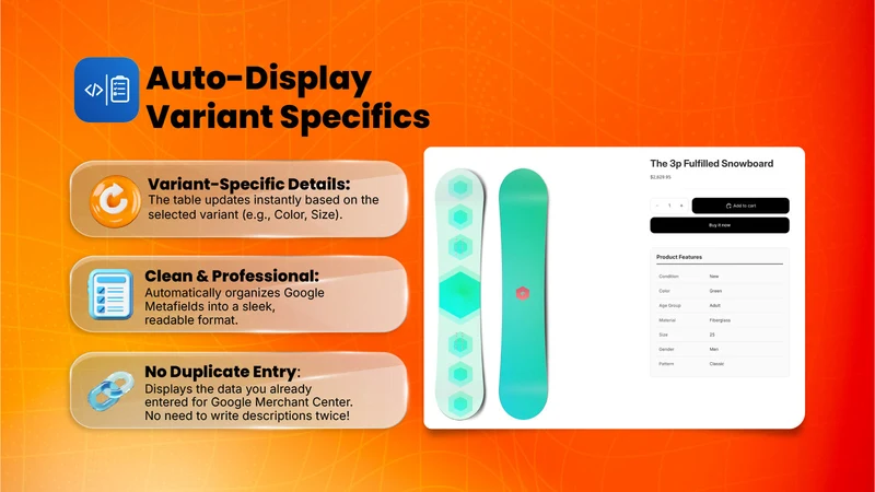 Metafield to Product SpecsSync