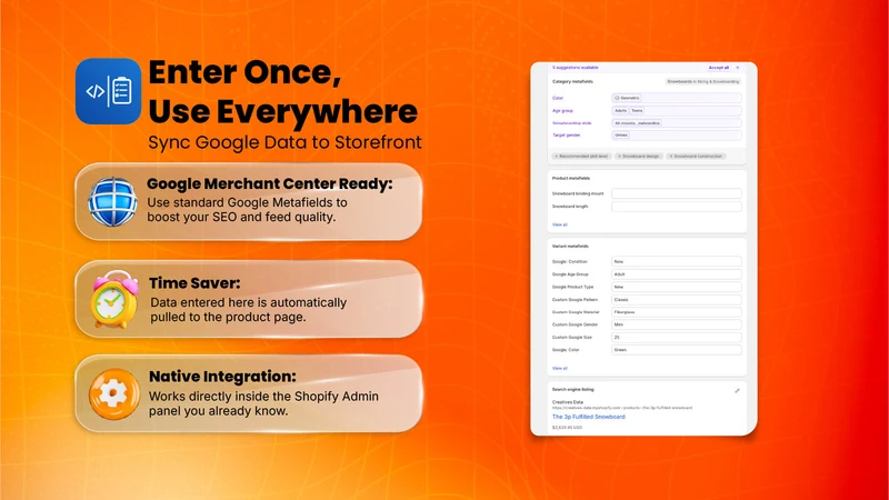 Metafield to Product SpecsSync