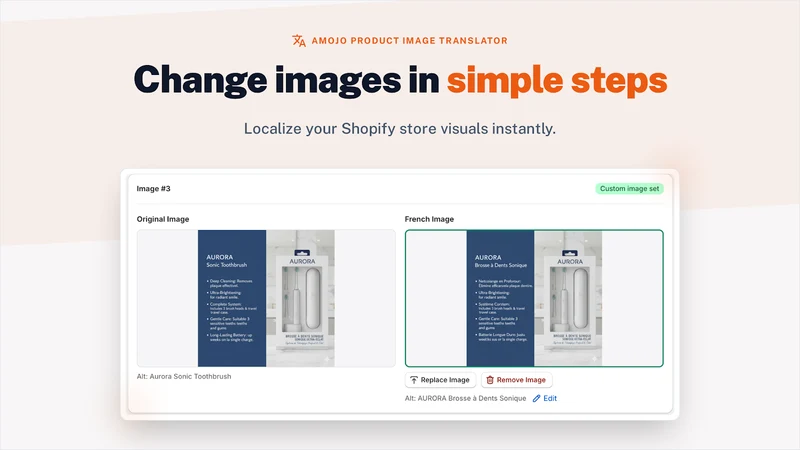 Amojo Product Image Translator
