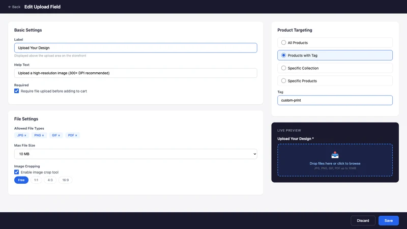 QuickFiles — File Uploads