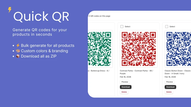 Quick QR ‑ QR Code Generator
