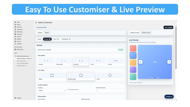 Improved Product Gallery