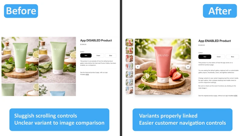 Improved Product Gallery