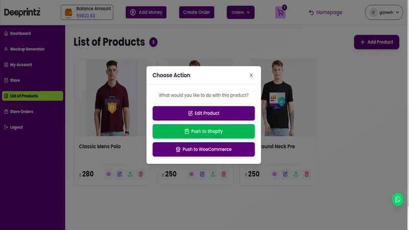 Deeprintz Print on Demand
