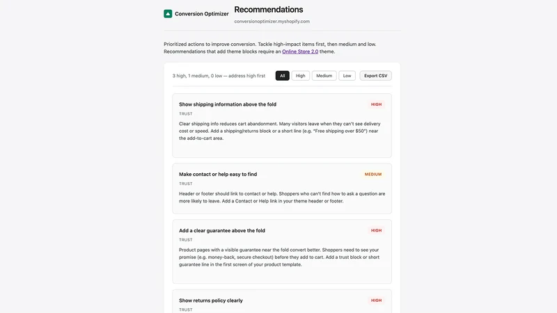 Conversion Optimizer