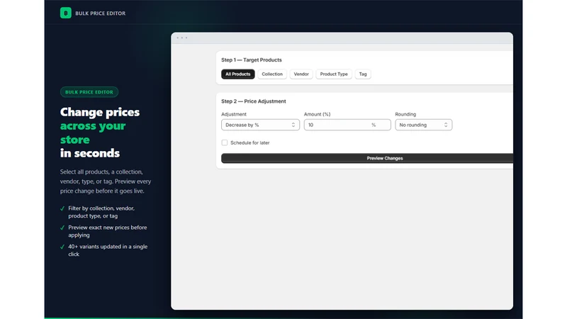 Bulk Price Editor