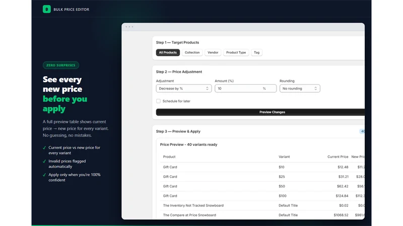 Bulk Price Editor