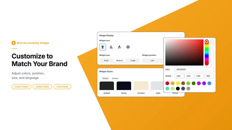 BOO Accessibility Widget ADA