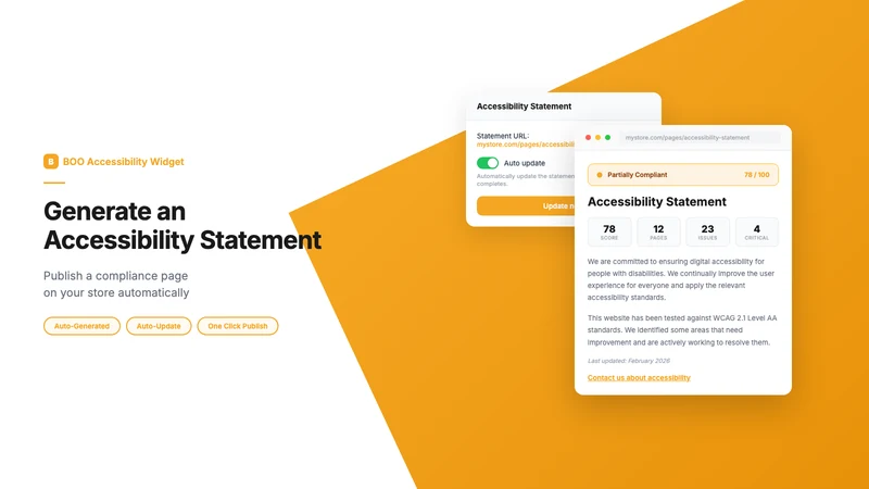 BOO Accessibility Widget ADA