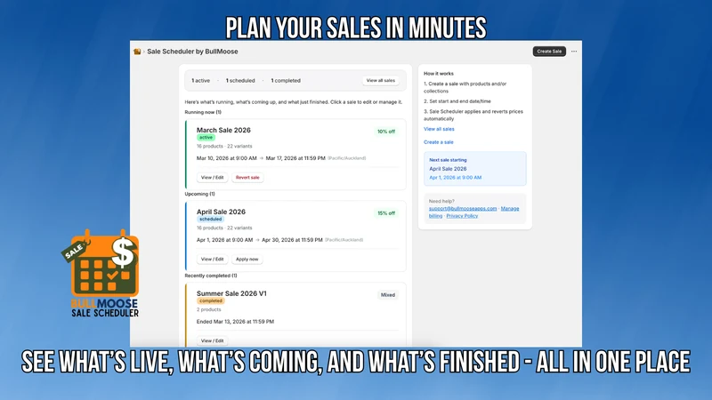 Sales Scheduler by BullMoose