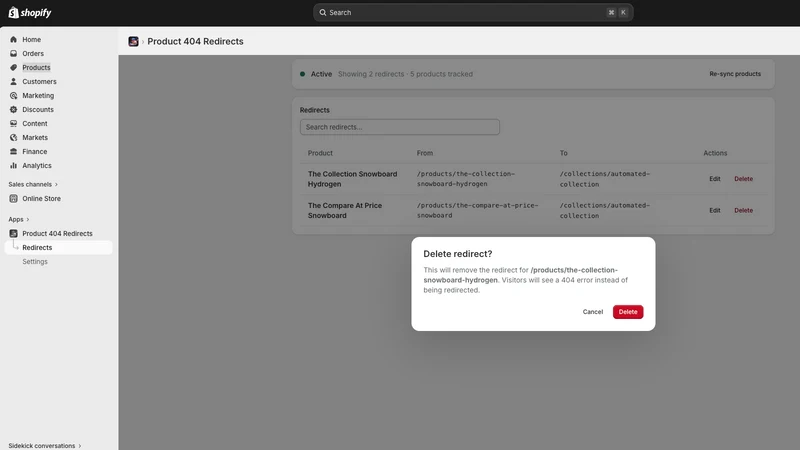 Product 404 Redirect byStenild