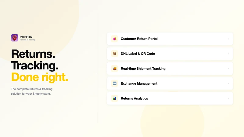 PackFlow ‑ Returns | Exchange