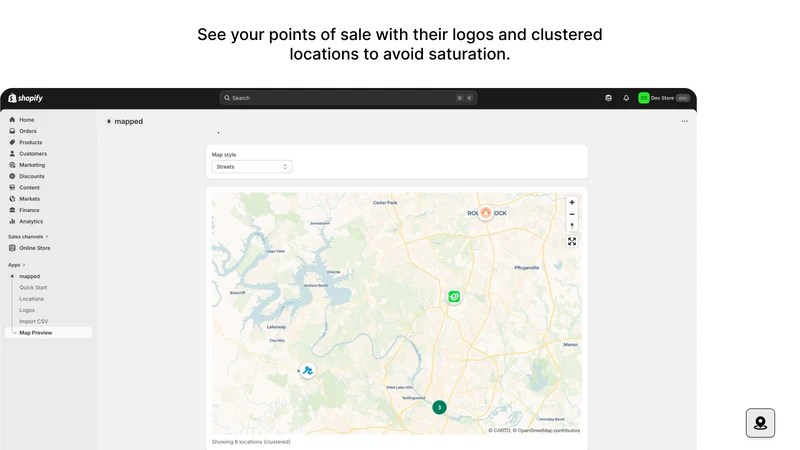mapped ‑ Store Locator