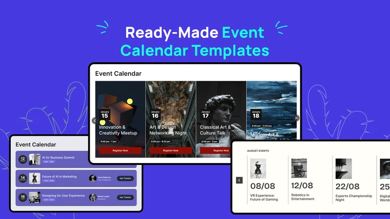 K: Event Calendar