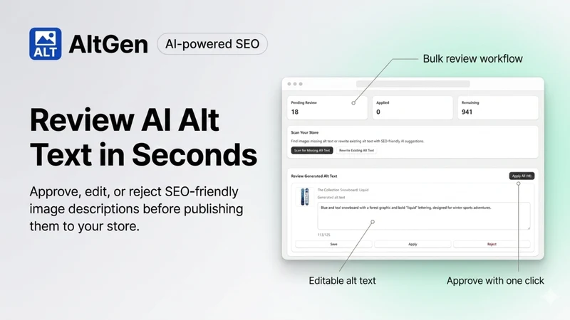 AltGen ‑ AI Alt Text for SEO