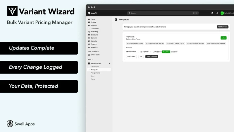 Variant Wizard ‑ Price Manager