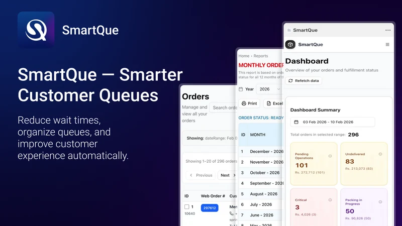 Smart Que: Order Management