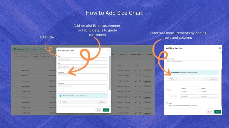 Chartify – Smart Size Charts
