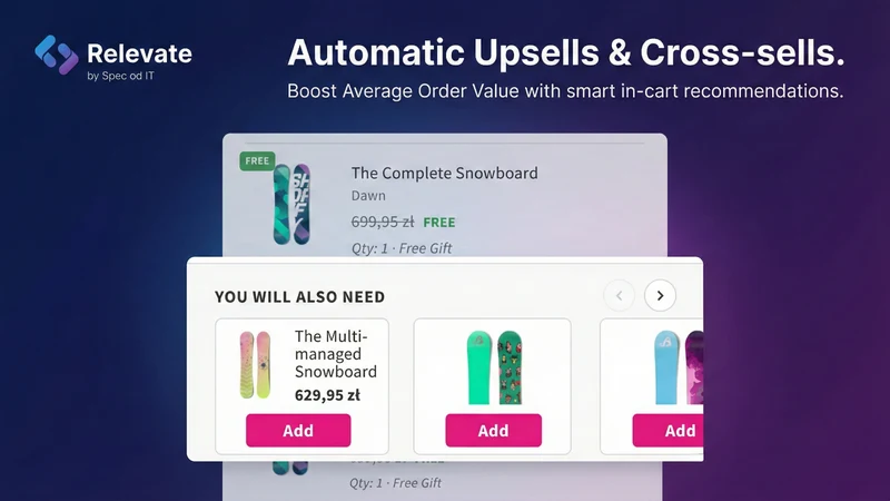 Relevate‑ Cart Drawer & Upsell