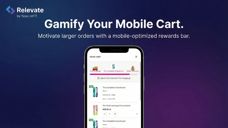 Relevate‑ Cart Drawer & Upsell
