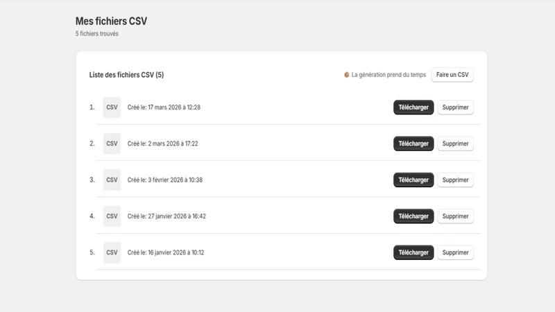 Export : Finance & Stock