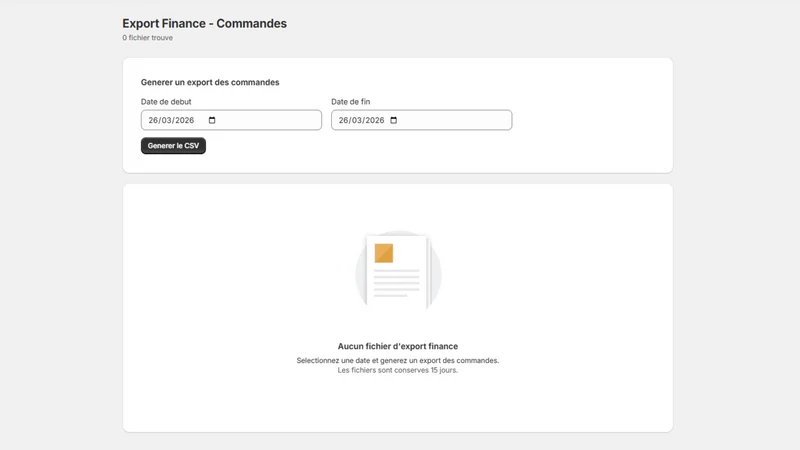Export : Finance & Stock