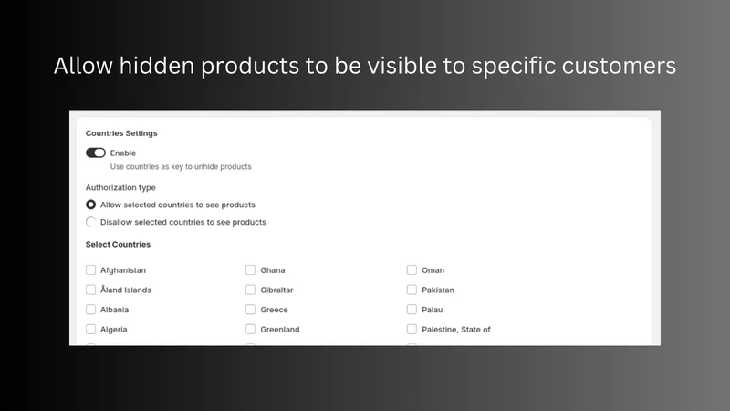 BLNK: Hide Products & Variants