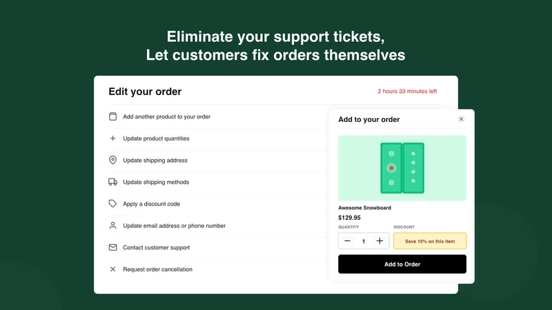 EditsYard: Order Edit & Upsell