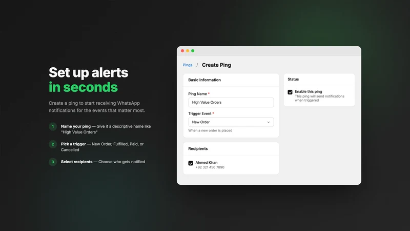 StaffPing Order Notifications