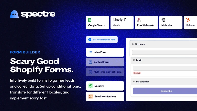 Spectre: Contact Form Builder