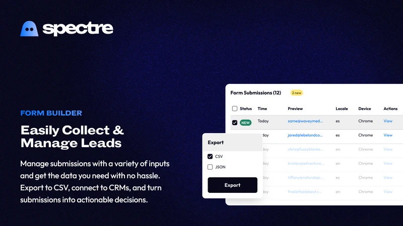 Spectre: Contact Form Builder