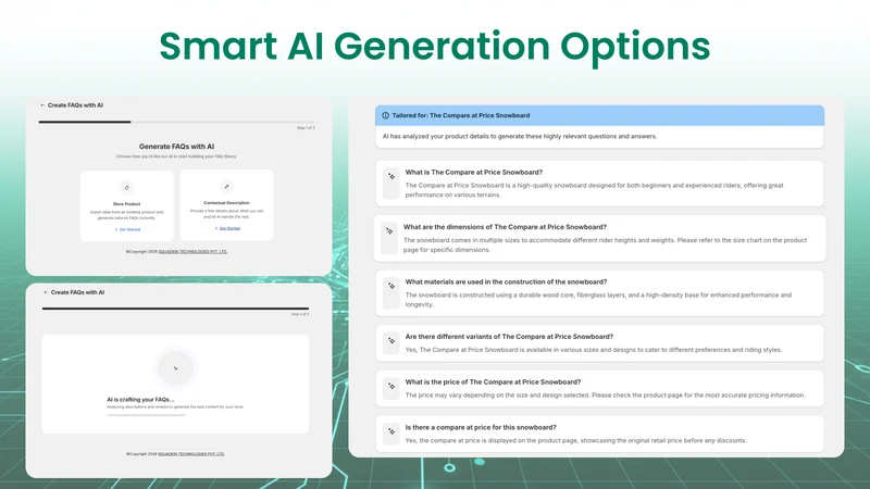 Product FAQs for AI Crawler