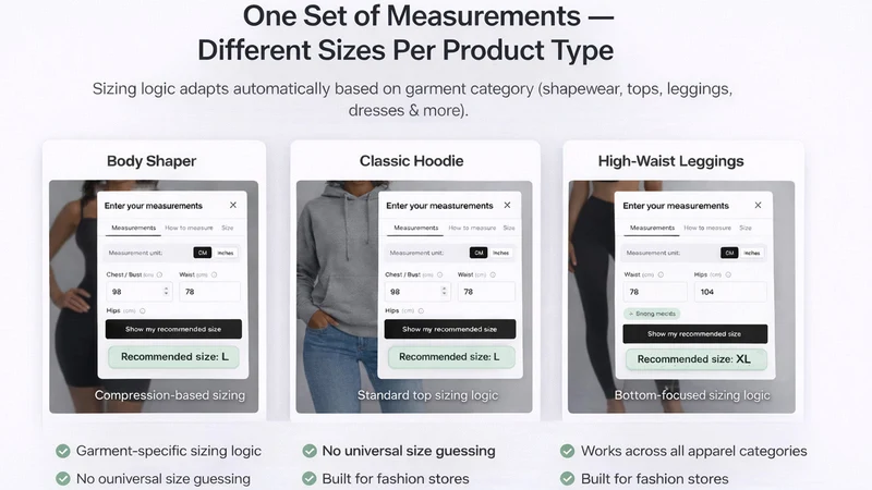 SizeMind – Size Charts & Fit