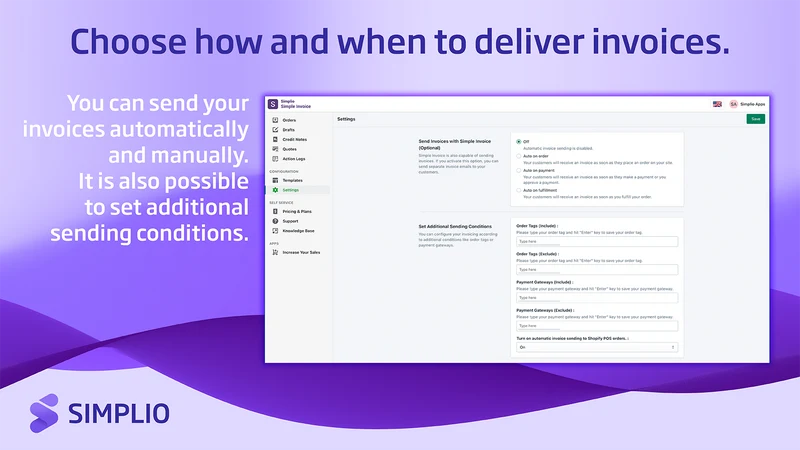Simple Invoice ‑ Order Printer