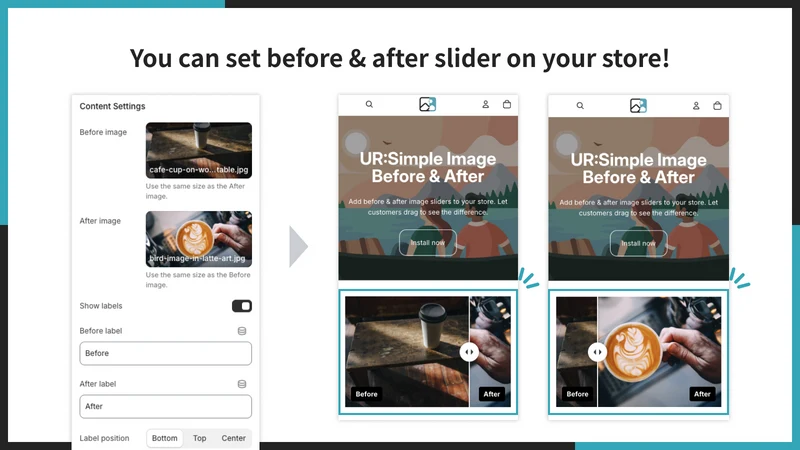 UR:Simple Image Before & After