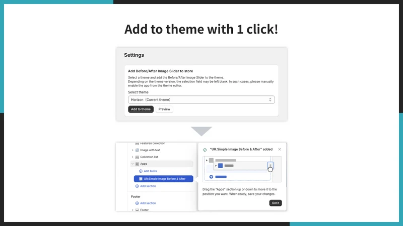 UR:Simple Image Before & After