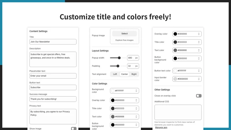 UR: Newsletter Signup Popup