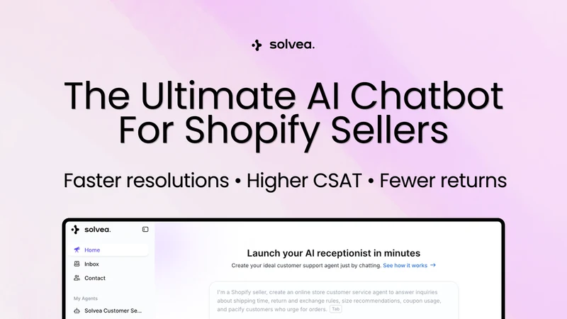 Solvea: AI Chatbot & Live Chat