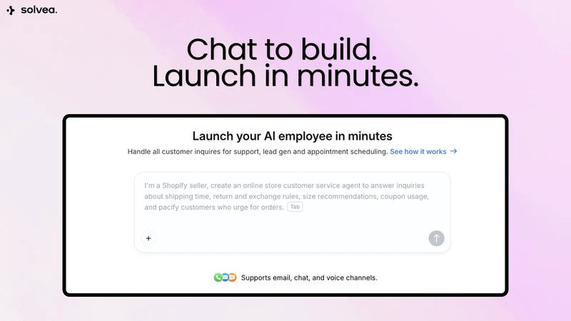 Solvea: AI Chatbot & Live Chat