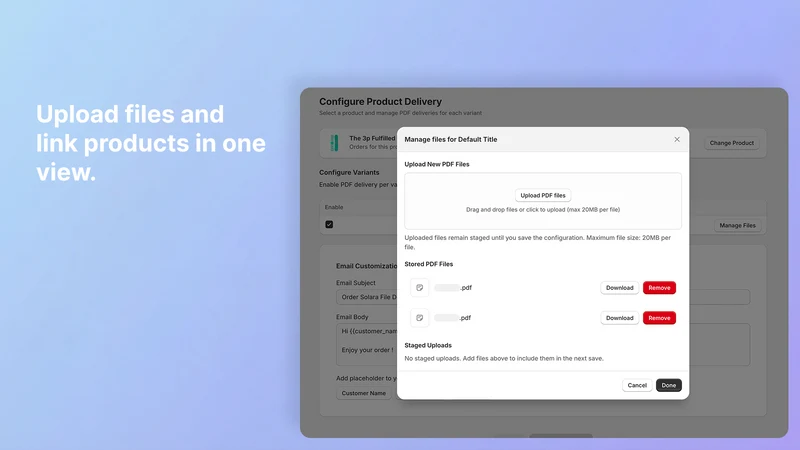 Solara File Delivery