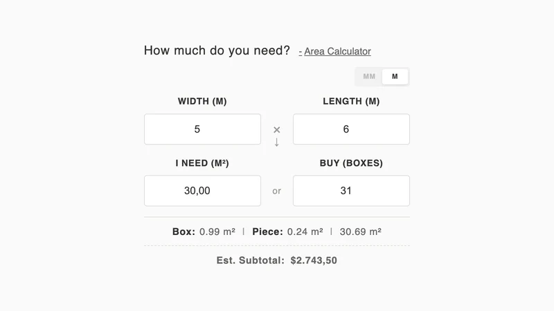 Smart Area & Tile Calculator