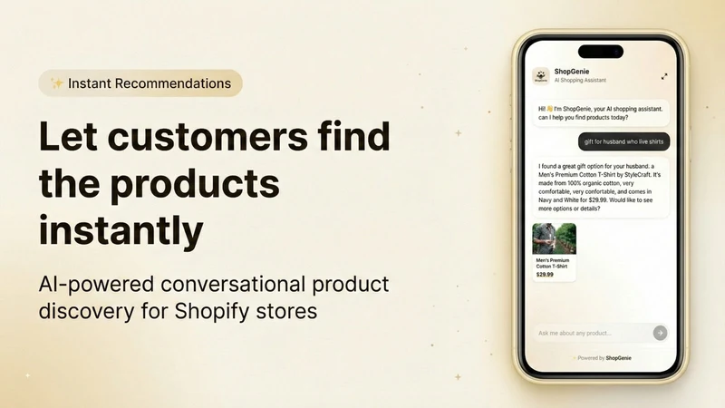 ShopGenie: AI Search & Support