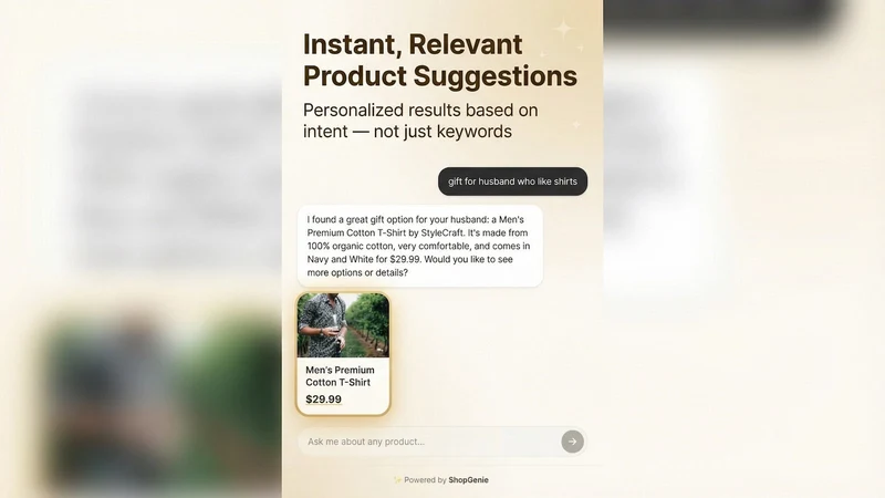 ShopGenie: AI Search & Support