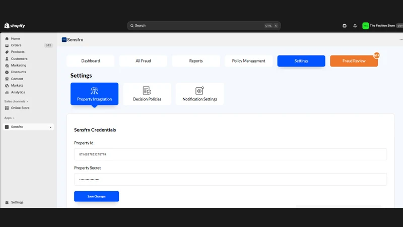 Sensfrx Fraud Prevention