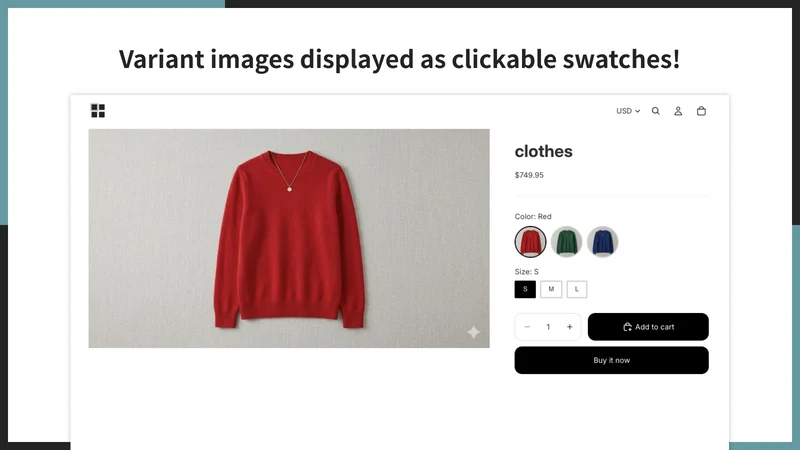 UR:Variant Image Picker｜Swatch