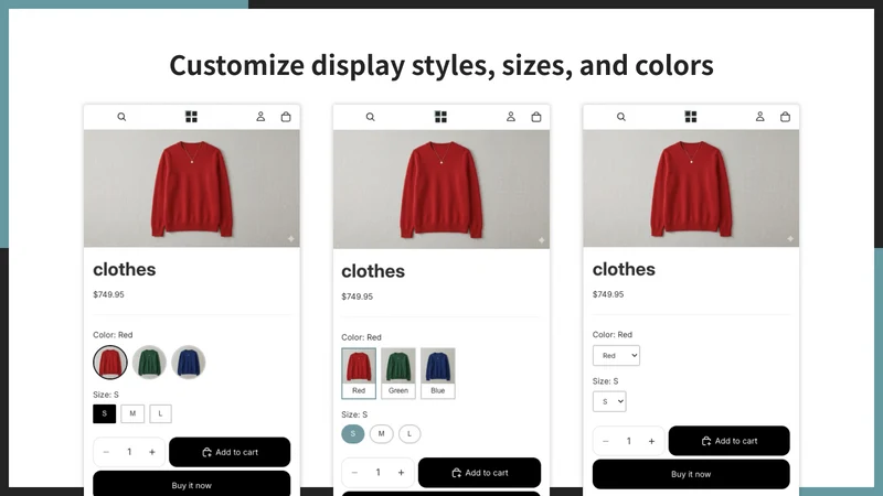 UR:Variant Image Picker｜Swatch