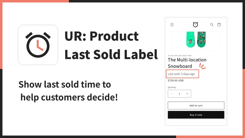 UR: Product Last Sold Label