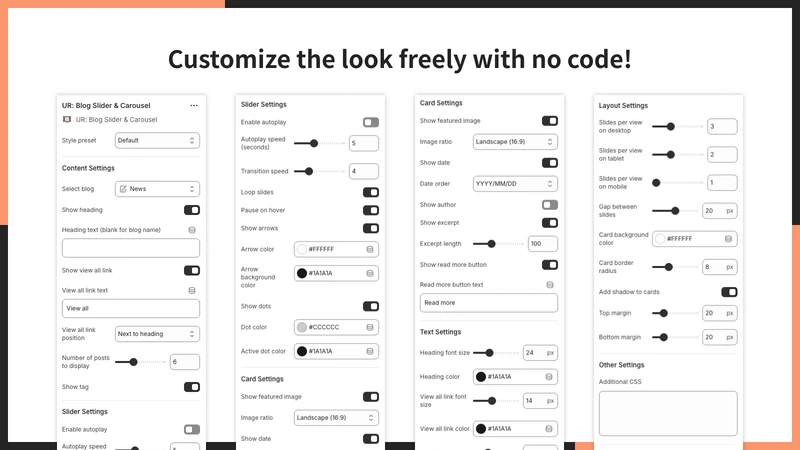 UR: Blog Slider & Carousel