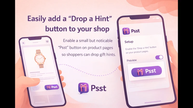 Psst ‑ Email Hint Purchasing
