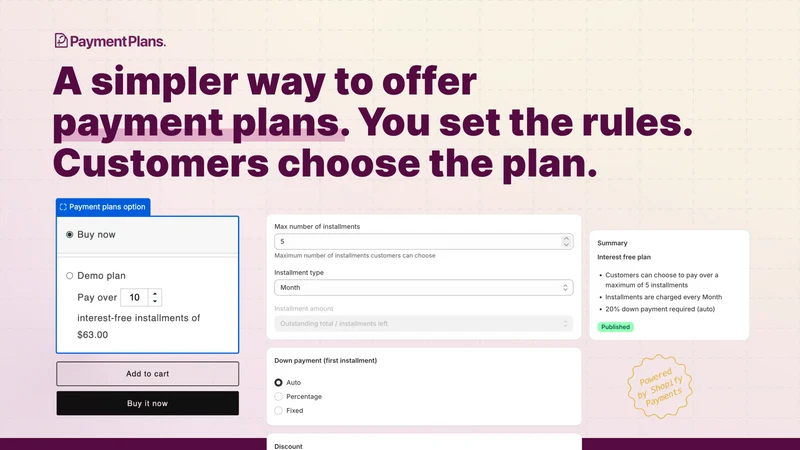 Payment Plans (By PreProduct)